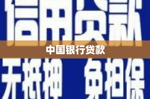 新和中国银行贷款