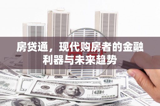 新和房贷通，现代购房者的金融利器与未来趋势