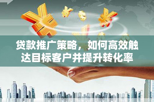 新和贷款推广策略，如何高效触达目标客户并提升转化率