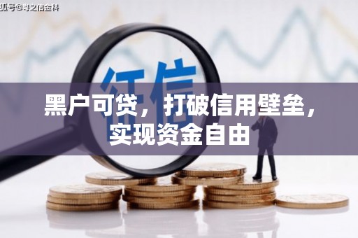 新和黑户可贷，打破信用壁垒，实现资金自由