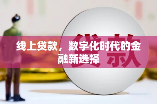 新和线上贷款，数字化时代的金融新选择