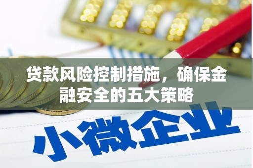 新和贷款风险控制措施，确保金融安全的五大策略