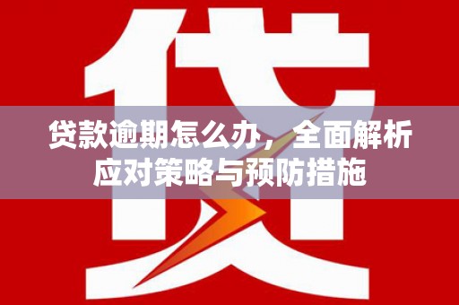 新和贷款逾期怎么办，全面解析应对策略与预防措施