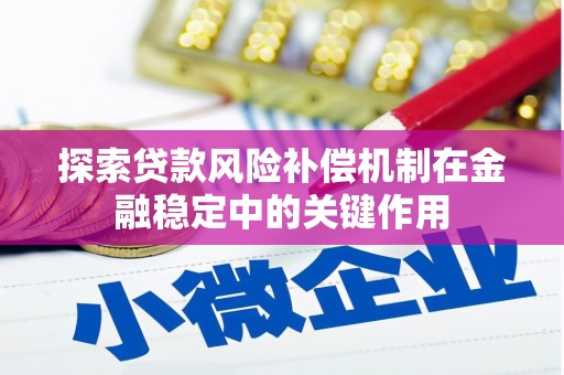 新和探索贷款风险补偿机制在金融稳定中的关键作用