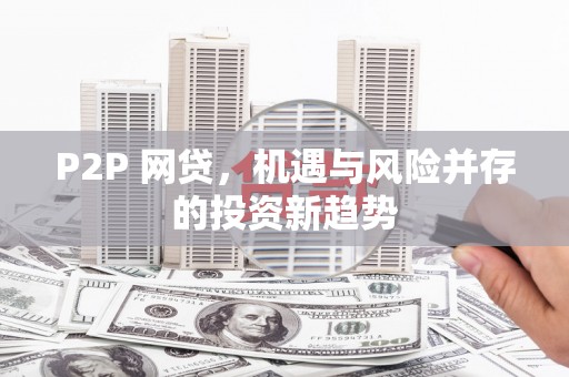 新和P2P 网贷，机遇与风险并存的投资新趋势